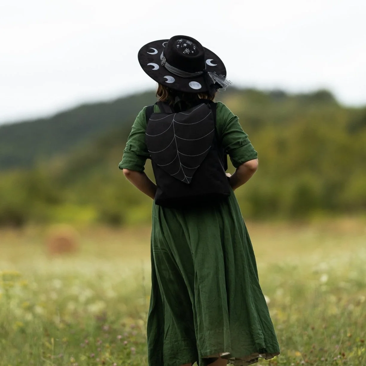 Large Black Leaf Backpack PRE-ORDER — Leafling Bags